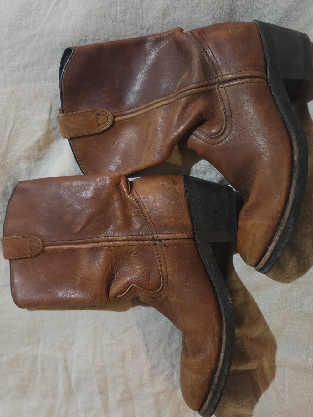 Campus Style Western Leather Boots